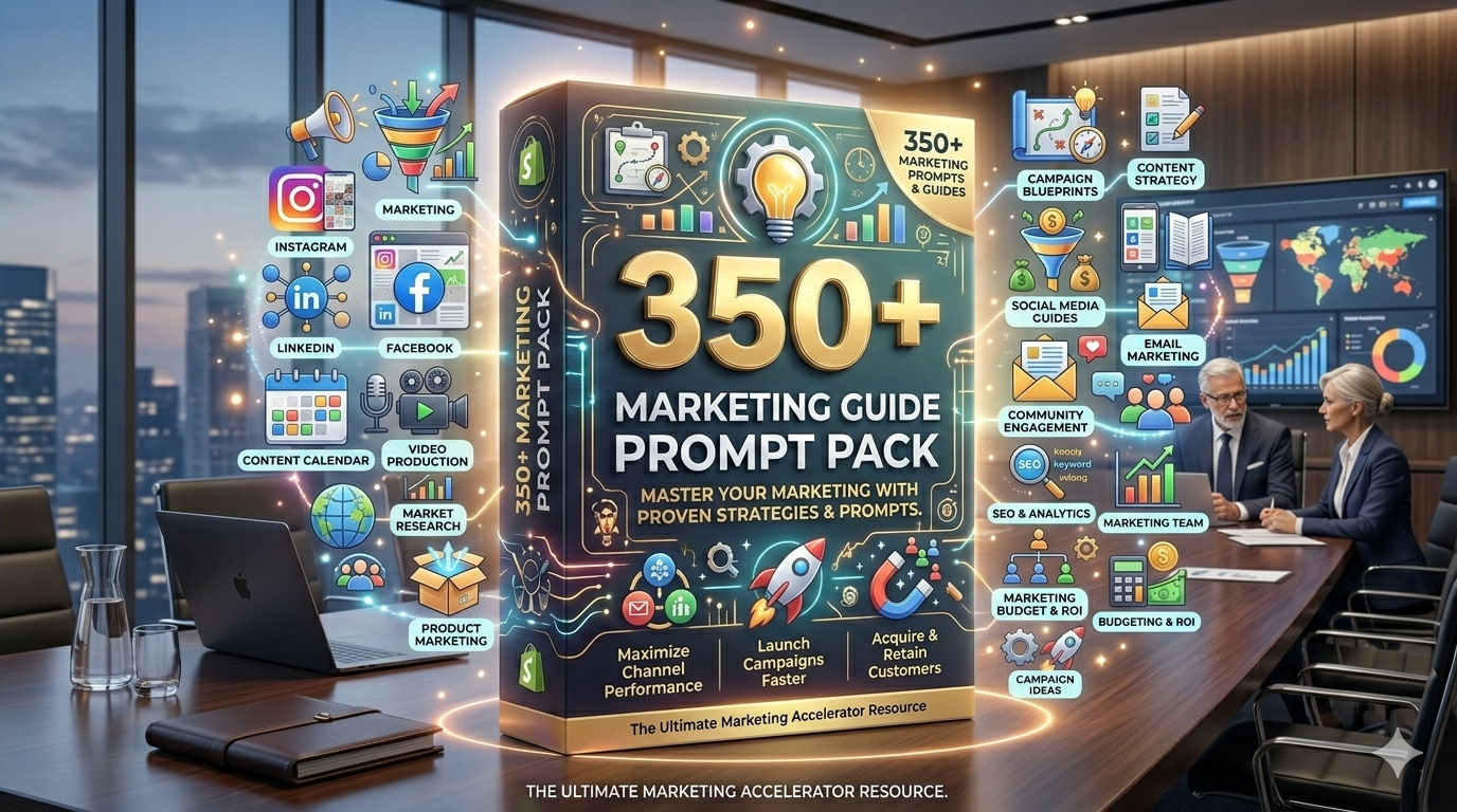 350 Marketing Guide Prompt Pack!